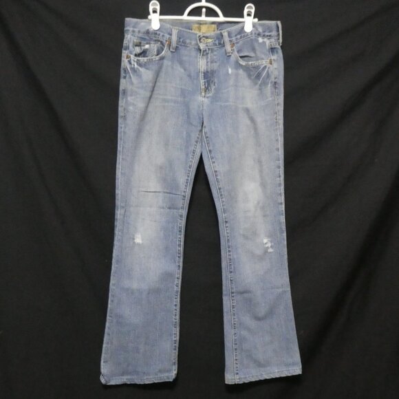 OLD NAVY DENIM - OND | 8 Long | Low Waist | Boot-Cut | Distressed Faded Denim - Picture 1 of 16